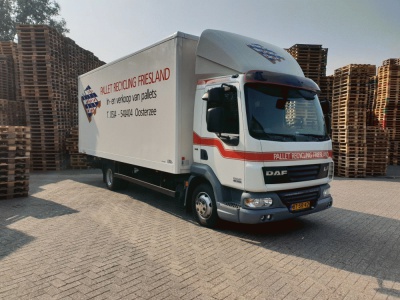 Pallet recycling friesland nieuwe daf bakwagen